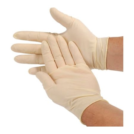 Seidman Associates Disposable Gloves, 5 mil Palm, Latex, XL, White GRPR-XL-1-T